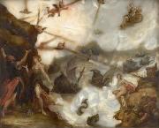 Hans von Aachen und auf der Reckseite die Entfesselung der Winde durch Aeolus oil painting